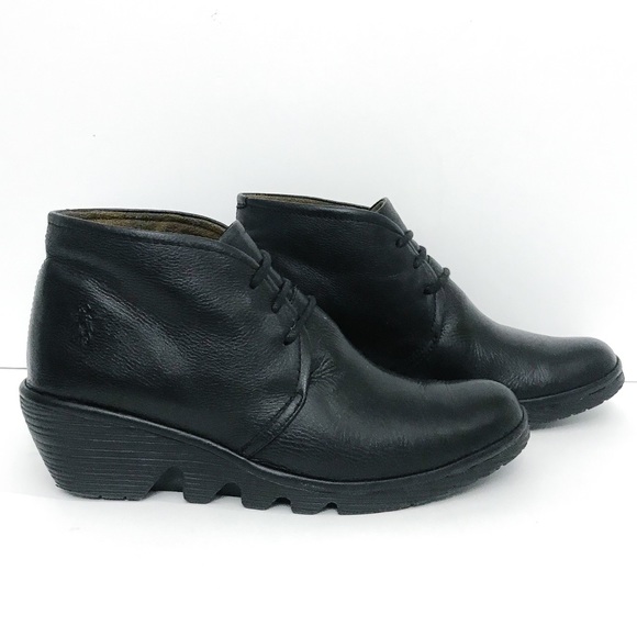 SOLD Fly London Pert Leather Booties - Picture 3 of 8